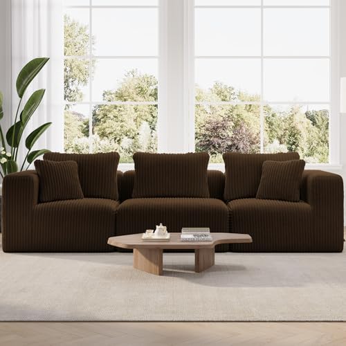 Novilla 106" Modular Sectional Sofa, Deep Seat Modern Cloud Sectional Couch by Novilla