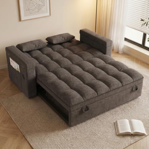 65'' Sleeper Sofa Pull Out Couches - Image 4