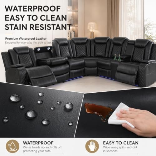Power Recliner Sofa Sectional - Image 5
