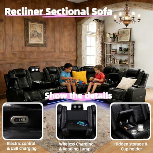 Power Reclining Sectional Sofa Set - Image 3