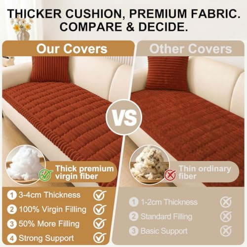Smiry Couch Cover for Dogs, Non Slip Washable Fall Sofa Protector for Pets - Image 5