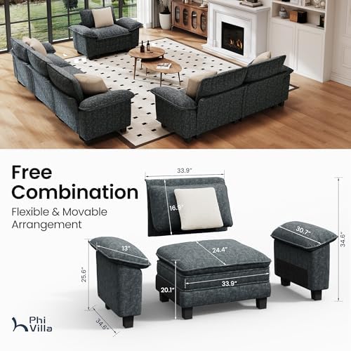 PHI VILLA 3-Piece Modular Sofa Set - Image 2