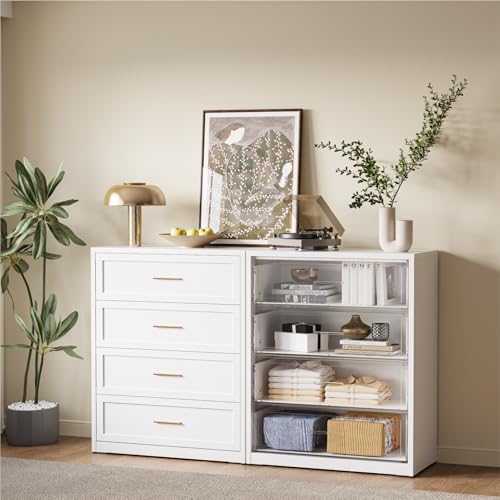 COFaR Metal Dresser for Bedroom, Dressers & Chests of Drawers for Nightstand by COFAR