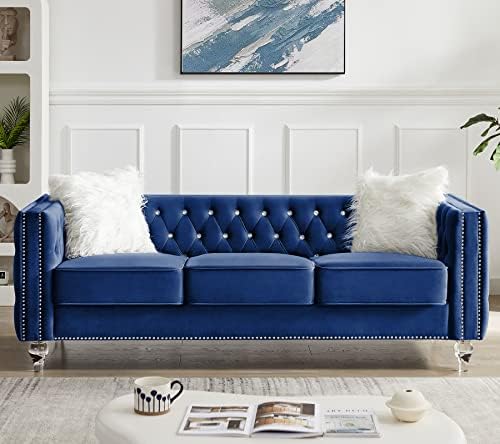 mikibama Velvet 3 Seater Sofa Couch - Image 2