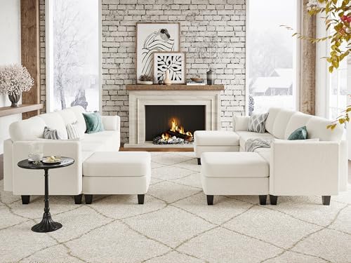 Mangodan Modular Sectional Sofa, 6 Seat Modular Sleeper Sofa Couch - Image 7