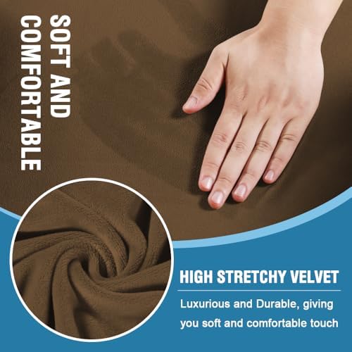 H.VERSAILTEX Sofa Cover 4 Piece T Cushion Sofa Slipcovers Thick Velvet Couch - Image 3