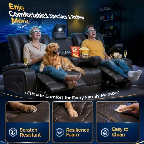 3+1 Seater Recliner Sofa Set, Reclining Sofa Couch - Image 6