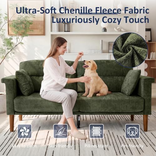Vipbear 69" Loveseat Sofa, Modern Couches - Image 3