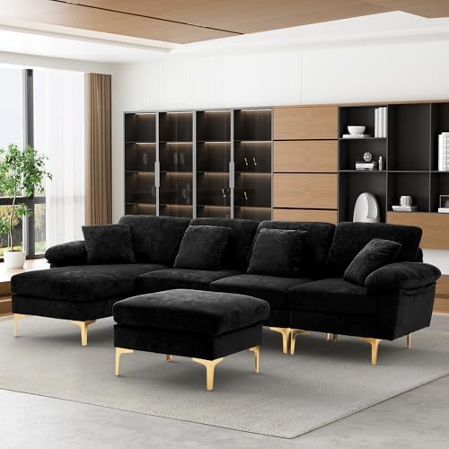 OUYESSIR 114" U-Shaped Modular Sectional Sofa - Image 3