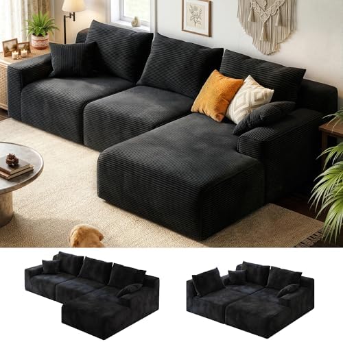 Homkdom Modular Sectional Sofa for Apartment, Right Facing Chaise by ElevateYourHome%EF%BC%8CEnhanceEver