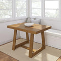 Plank+Beam Classic 48 Inch Dining Table, Rectangular, Pecan Wirebrush by PlankBeam