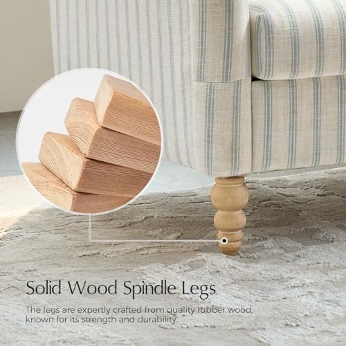 50.5 Inch Mid-century Upholstered Loveseat Sofa - Image 4