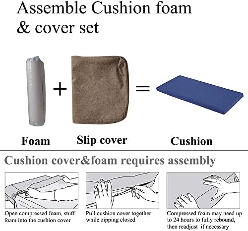 Piano Bench Cushion 36x14 Inch for Indoor - Image 6