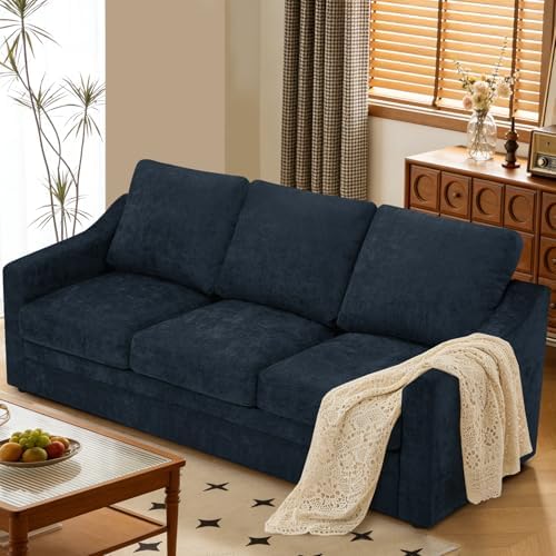 83” Chenille 3 Seats Sofa w/Comfortable Back Cushions - Image 6