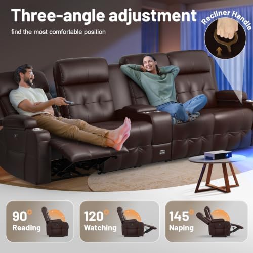RV Loveseat Recliner Sofa, Home Theater Seating - Image 5