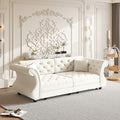 Sleeper Sofa Bed 83.6", Velvet Pull Out Couch, Chesterfield Sofa by SmartEdge