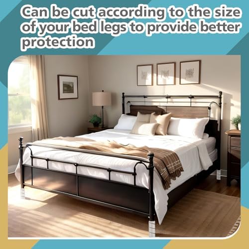 ReliThick 8 Pcs Bed Frame Toe Protectors 6" Bed Leg Covers - Image 6