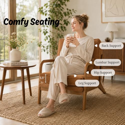 Karl home Mid-Century Modern Accent Reading Chair - Image 3