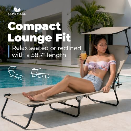 Folding Outdoor Lounge Chair - Image 4