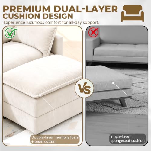 LEVELEVE 112" L-Shape Modular Sofa - Image 4