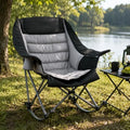 SUNW Oversized 400lbs Foldable Rocking Camping Chair by Unknown