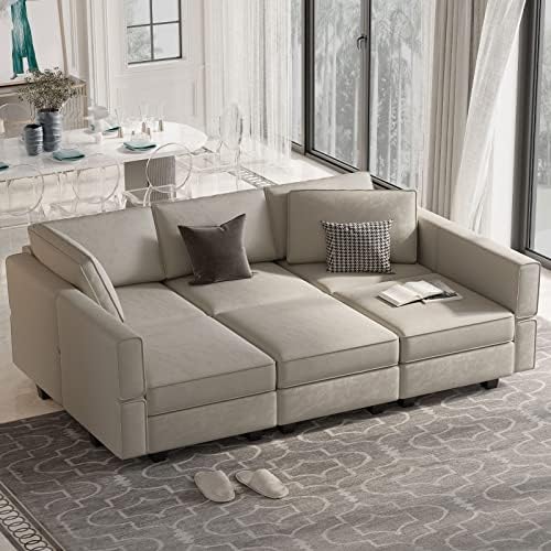 Belffin Modular Velvet Sectional Sofa by Belffin