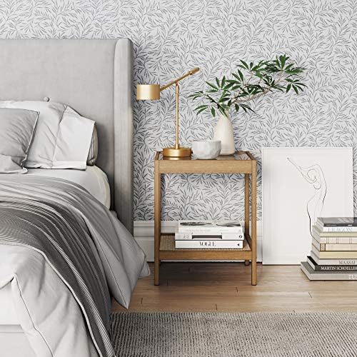 Nathan James 33301 Hayes Solid Wood Nightstand, End or Side Table in Light - Image 4