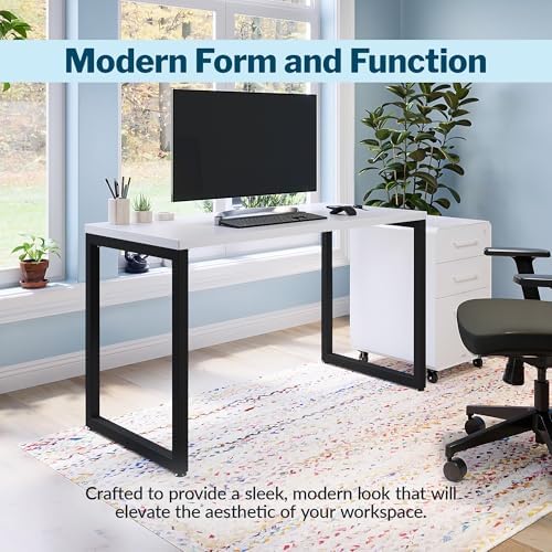 Vari Table for Home Office – 48x24 – White/Black - Image 3