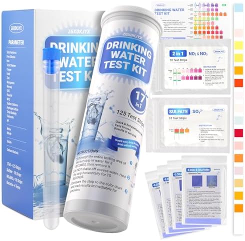 21-in-1 Home Drinking Water Testing Kit, 145 Strips + 4 Bacteria Tests by Unknown