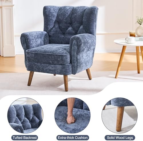 Wingback Accent Chairs for Living Room, Mid-Century Modern Living Room Chairs - Image 5