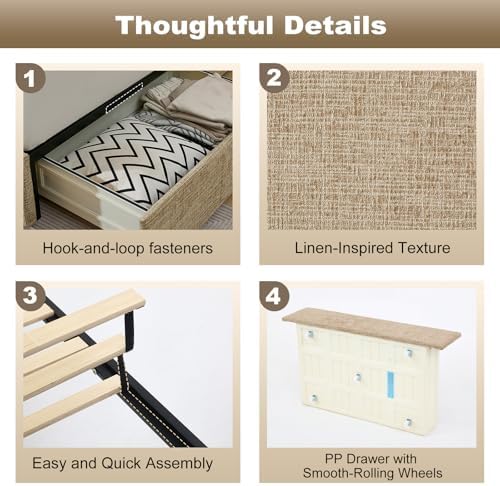 VELOCAVA Queen Storage Bed Frame - Image 5
