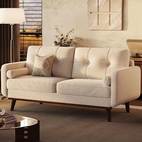 IDEALHOUSE 65" Mid Century Modern Couch Sofa Loveseat - Image 7