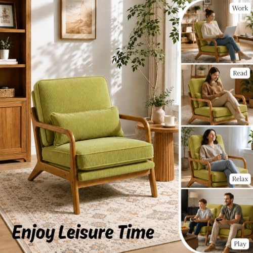 Karl home Mid-Century Modern Accent Reading Chair - Image 4