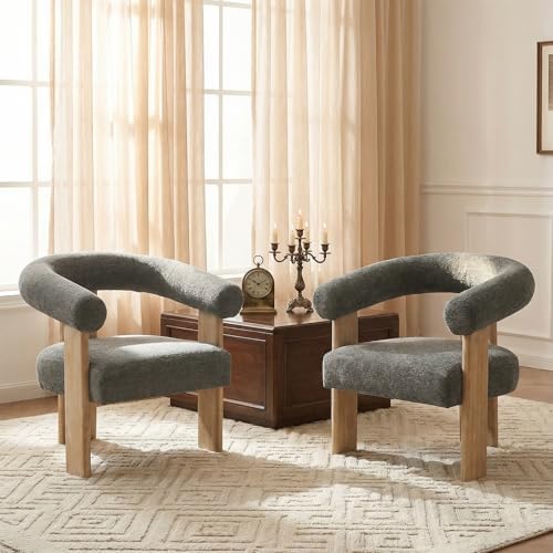 VKNOW Barrel Accent Chairs Set of 2 by VKNOW