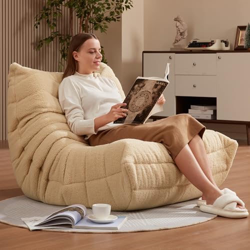 Hobestluk Big Bean Bag Chairs for Adults Fireside BeanBag Couch Togo Sofa - Image 3