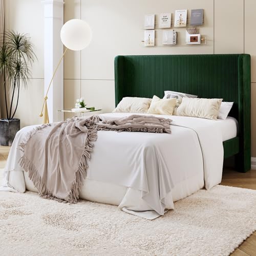 SHA CERLIN Full Corduroy Platform Bed - Image 3