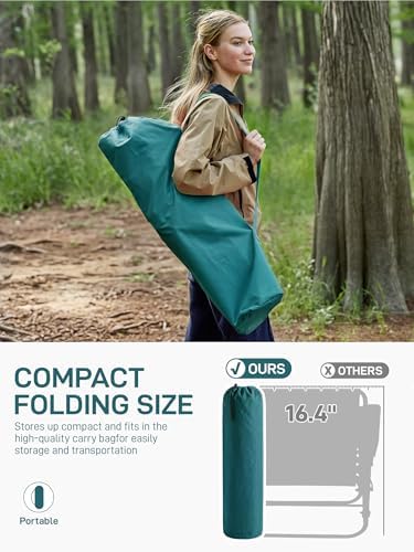 EVER ADVANCED Oversized Rocking Camping Chair, Padded Folding Rocker - Image 5