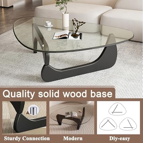 Mid Century Modern Glass Coffee Table, Coffee Table - Image 4