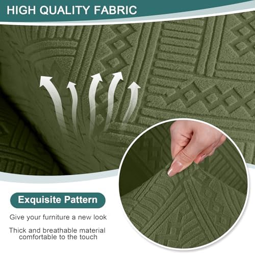 Ruaozz Stretch Loveseat Recliner Cover - Image 3