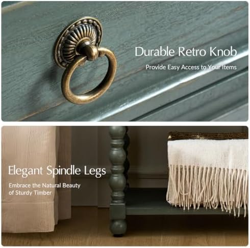 HULALA HOME Farmhouse Accent End Table - Image 5