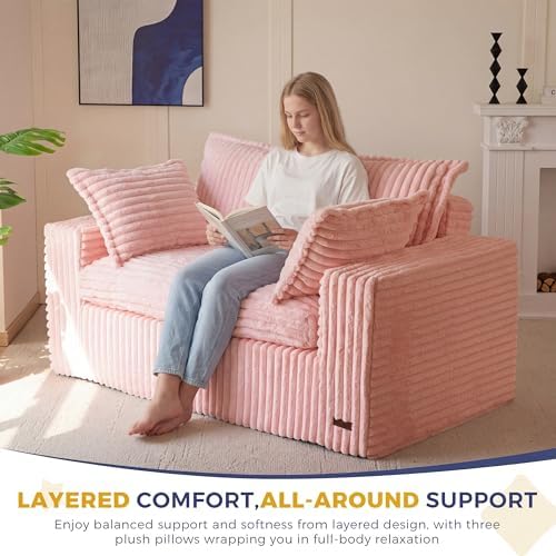 MAXYOYO Boneless Couch, 59-Inch Couch in a Box, Deep Loveseat - Image 6
