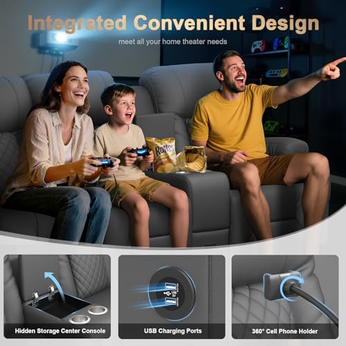 Recliner Sofa, Home Theater Seating - Image 4
