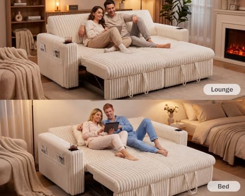 Vipbear 91" Sectional Sleeper Sofa - Image 6