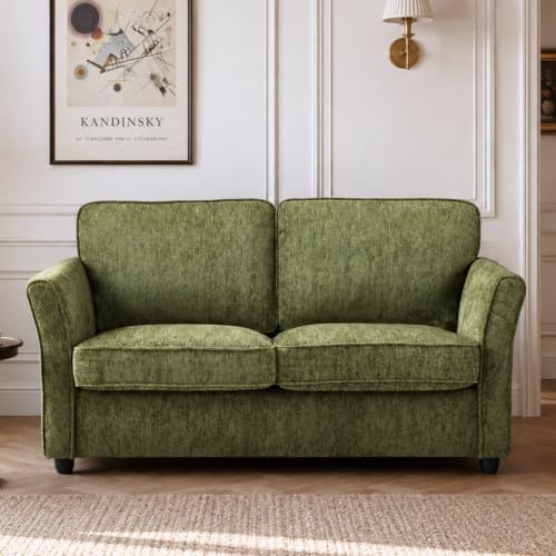 Karl home 67" Loveseat Sofa, Chenille Fabric by Karlhome