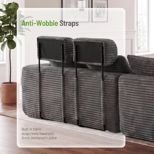 96" Boneless Couch, High Back Support L Shaped Oversized Living Room Sofa - Image 5