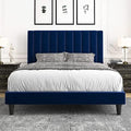 Allewie Queen Platform Bed Frame/Velvet Upholstered Bed Frame by Allewie