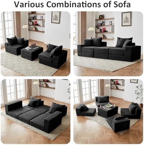 Modular Sectional Loveseat Cloud Sofa - Image 6
