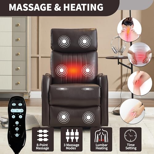 Manual Swivel Rocker Recliner Chair - Image 3