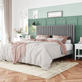 Allewie Full Bed Frame, Velvet Upholstered Platform Bed by Allewie