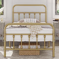 Yaheetech Twin Metal Platform Bed Frame, Victorian Headboard & Footboard by Yaheetech